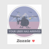 MH-6-Little-Bird-Hubschrauber Aufkleber (Blatt)