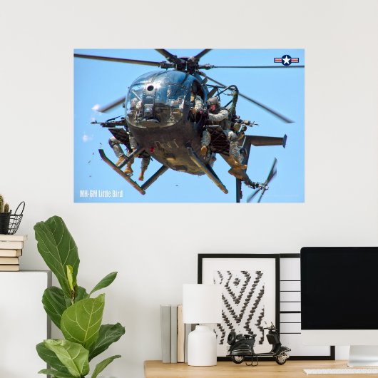 MH-6M LITTLE BIRD POSTER (Heimbüro)