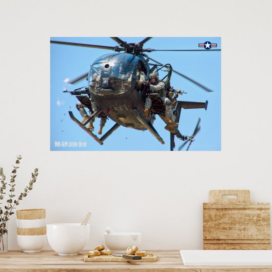 MH-6M LITTLE BIRD POSTER (Küche)