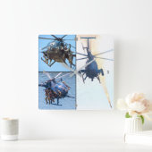 MH/AH-6 MILLIONEN BIRD QUADRATISCHE WANDUHR (Zuhause)