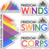 MHFB Ensemble Logos 5-Sticker-Set Aufkleber (Vorderseite)