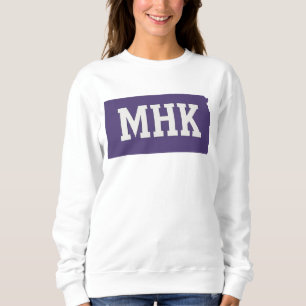 MHK Kansas   Manhattan KS Staat Abkürzung Sweatshirt