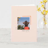 MHN moderne personalisierte 21. Geburtstagskarte Karte (Gelbe Blume)