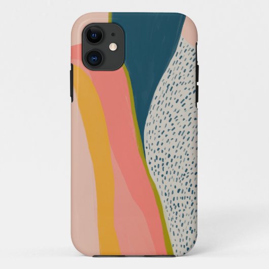 MHN-TELEFALL Abstrakt hell gefärbt Case-Mate iPhone Hülle (Rückseite)