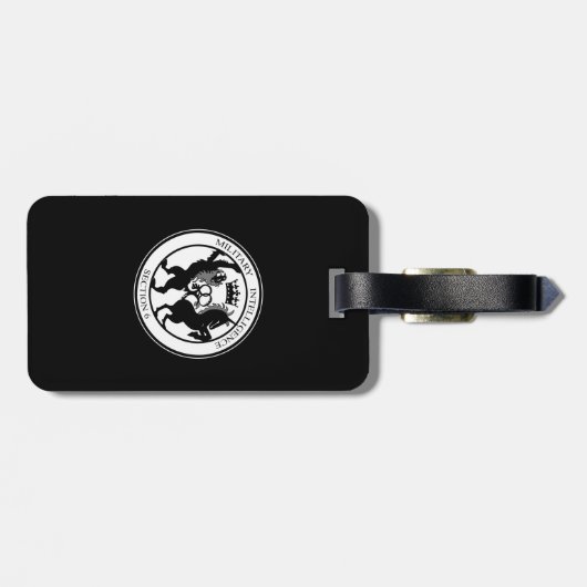 MI6-Logo Gepäckanhänger (Rückseite horizontal)