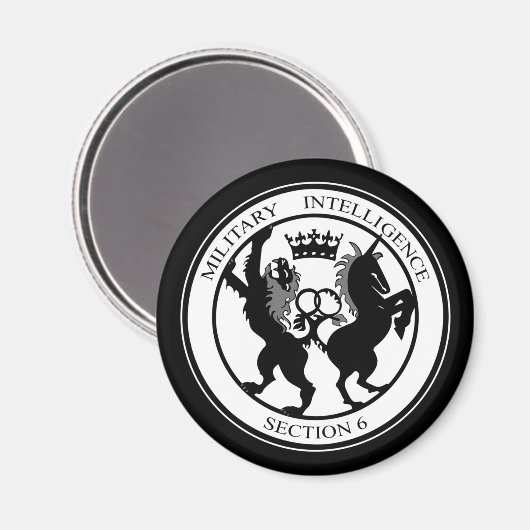 MI6-Logo Magnet (Vorderseite/Rückseite)
