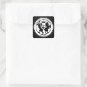 MI6-Logo Quadratischer Aufkleber (Tasche)