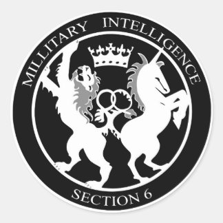 MI6-Logo Runder Aufkleber