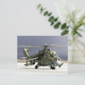 MI-24 Hind Postkarte (Stehend Vorderseite)