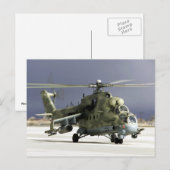 MI-24 Hind Postkarte (Vorne/Hinten)