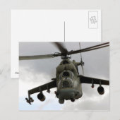 MI-24 Hind Postkarte (Vorne/Hinten)