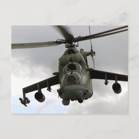 MI-24 Hind Postkarte (Vorderseite)