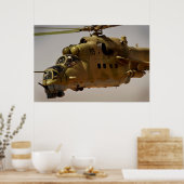 Mi-35 Hind Hubschrauber mit Luftwaffe Poster (Küche)