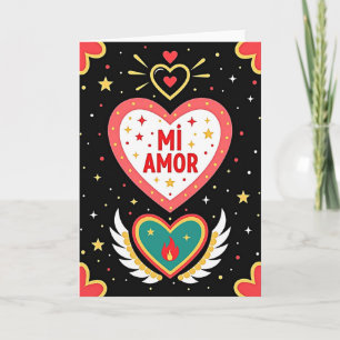 Mi Amor Romantische Karte