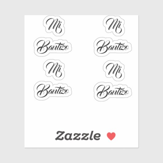 Mi bautizo-Aufkleber Aufkleber (Blatt)