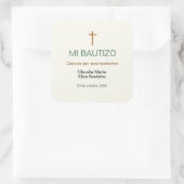 Mi Bautizo Favor Sticker Custom Baptism Label (Tasche)
