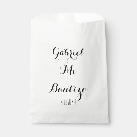 Mi Bautizo Gevor-Taschen - Anpassen Geschenktütchen (Vorderseite)