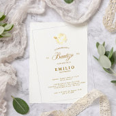 Mi Bautizo Gold Dove Spanische Taufe Acryleinladungen