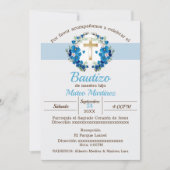 Mi Bautizo para niño Einladung (Vorderseite)