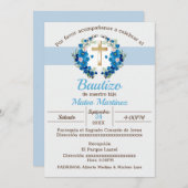 Mi Bautizo para niño Einladung (Vorne/Hinten)