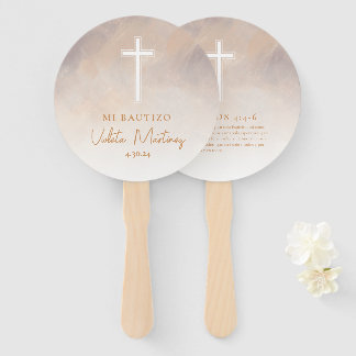 Mi Bautizo Recuerdo Abanicos de Mano Hand Fans Fächer