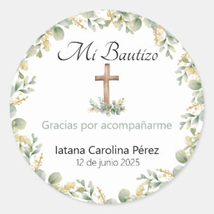 Mi Bautizo Stickers - Spanische Taufhafter