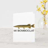 Mi Bomboclat Funny Fish Jamaican Slang Graphic Karte (Gelbe Blume)