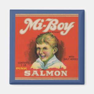Mi-Boy Pink Lachs der 30er Jahre kann etikettieren Magnet