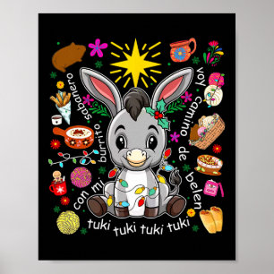 Mi Burrito Sabanero Mexican Tuki Tuki Tuki Donkey  Poster