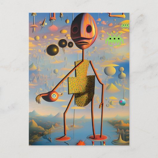 Mi cara de guerra - Ken Gage Schöne Landschaft Postkarte (Vorderseite)