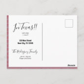 Mi Casa Es New Casa - Ankündigung über die Bewegun Postkarte (Rückseite)