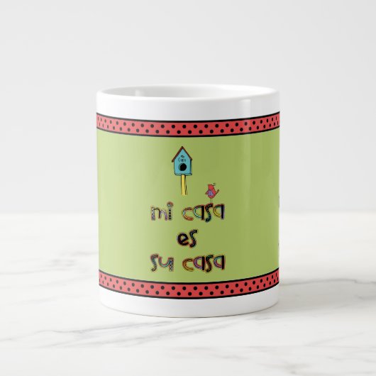 Mi casa es su casa Birdhouse Jumbo-Tasse (Vorderseite)