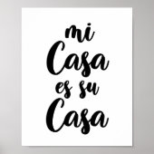 Mi casa es su casa poster (Vorne)