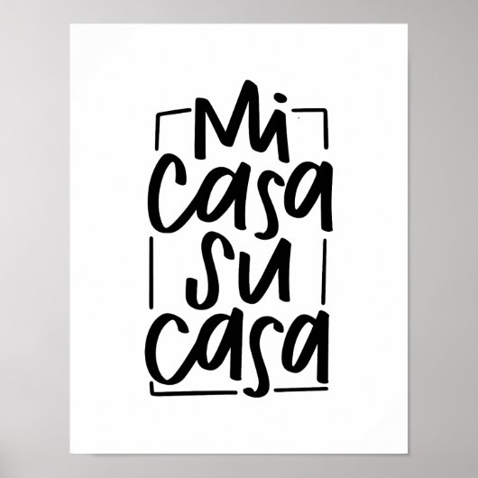Mi Casa Su Casa Poster (Vorne)