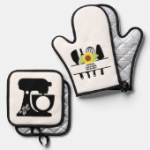 Mi cocina ofenhandschuh & Topflappen-Set (Vorderseite/Rückseite)