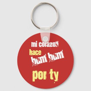 mi corazon hace bum schlüsselanhänger