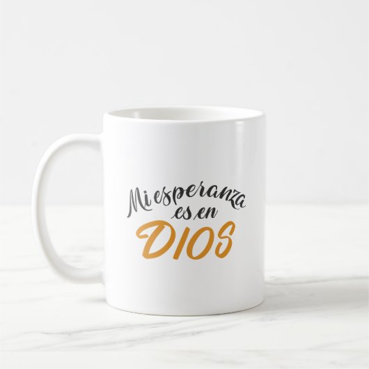 Mi Esperanza es en Dios Kaffeetasse (Links)