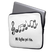 Mi fajfas pri tio. laptopschutzhülle (Vorderseite Links)