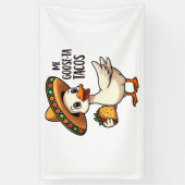 Mi Goose ta tacos Funny mexikanische Taco Liebhabe Banner (Vertikal)