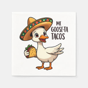 Mi Goose ta tacos Funny mexikanische Taco Liebhabe Serviette