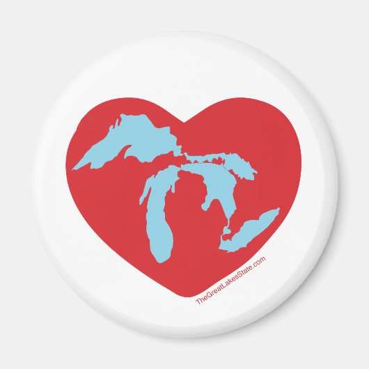 MI Heart Magnet (Vorne)