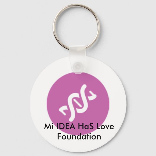 Mi IDEA HaS Liebe Foundation Schlüsselanhänger Pin (Vorderseite)