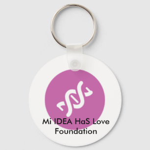 Mi IDEA HaS Love Foundation Keychain Pink Schlüsselanhänger