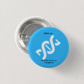 MI-IDEE hat Liebe-Grundlagen-Blau-Button Button (Vorne & Hinten)
