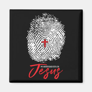 Mi Identidad en Jesus Faith Inspiration T-Shirts Magnet
