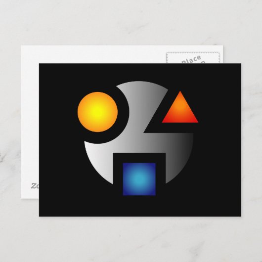 MI kryptische Logo-Postkarten Postkarte (Vorne/Hinten)