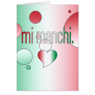 MI Manchi! Italien-Flagge färbt Pop-Kunst
