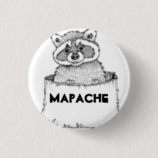 MI Mapachito Button (Vorderseite)