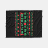 Mi Mi Mi Sol Do Re Mi Music Notes Teacher Ugly Chr Fleecedecke (Vorderseite (Horizontal))