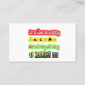 Mi Nur ein gewöhnlicher jamaikanischer Mann Data a Treuekarte (Rückseite)